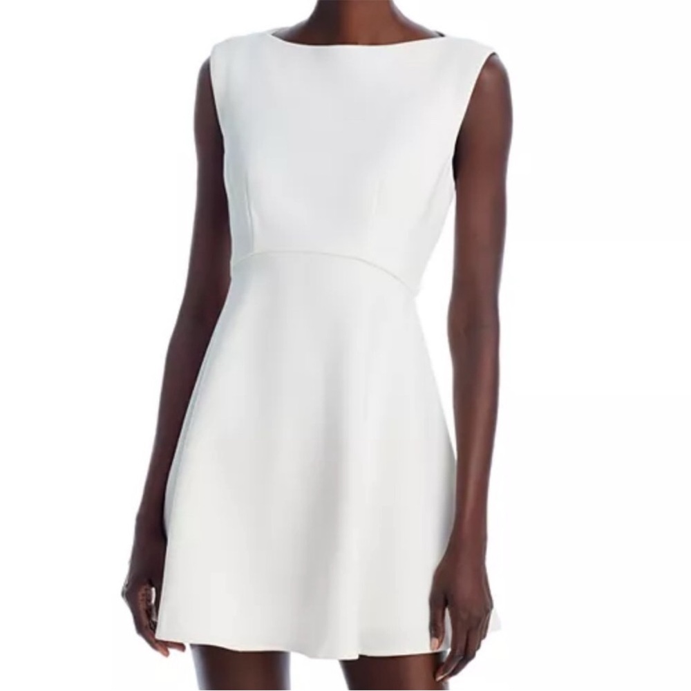 French Connection White Sleeveless Mini Dress